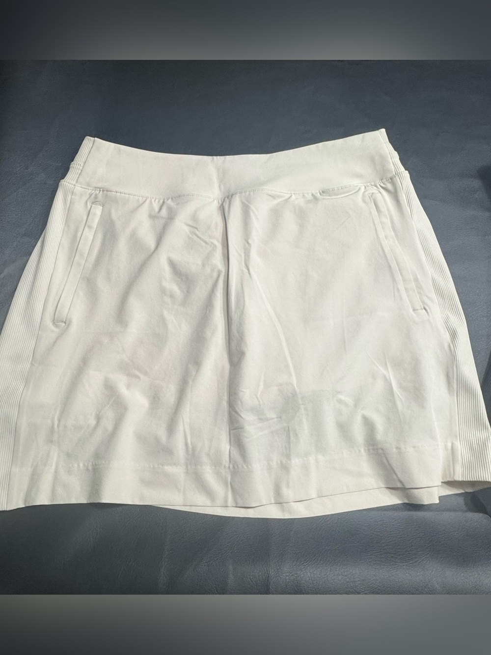 Women’s White Athletic Skort with Pockets